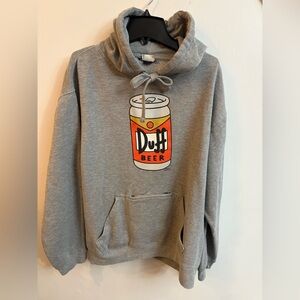 Universal Studios The Simpsons Duff Beer Can Hoodie 2016s medium